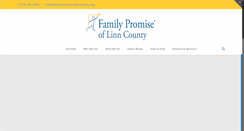 Desktop Screenshot of familypromiseoflinncounty.org