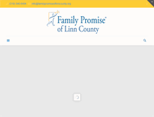 Tablet Screenshot of familypromiseoflinncounty.org